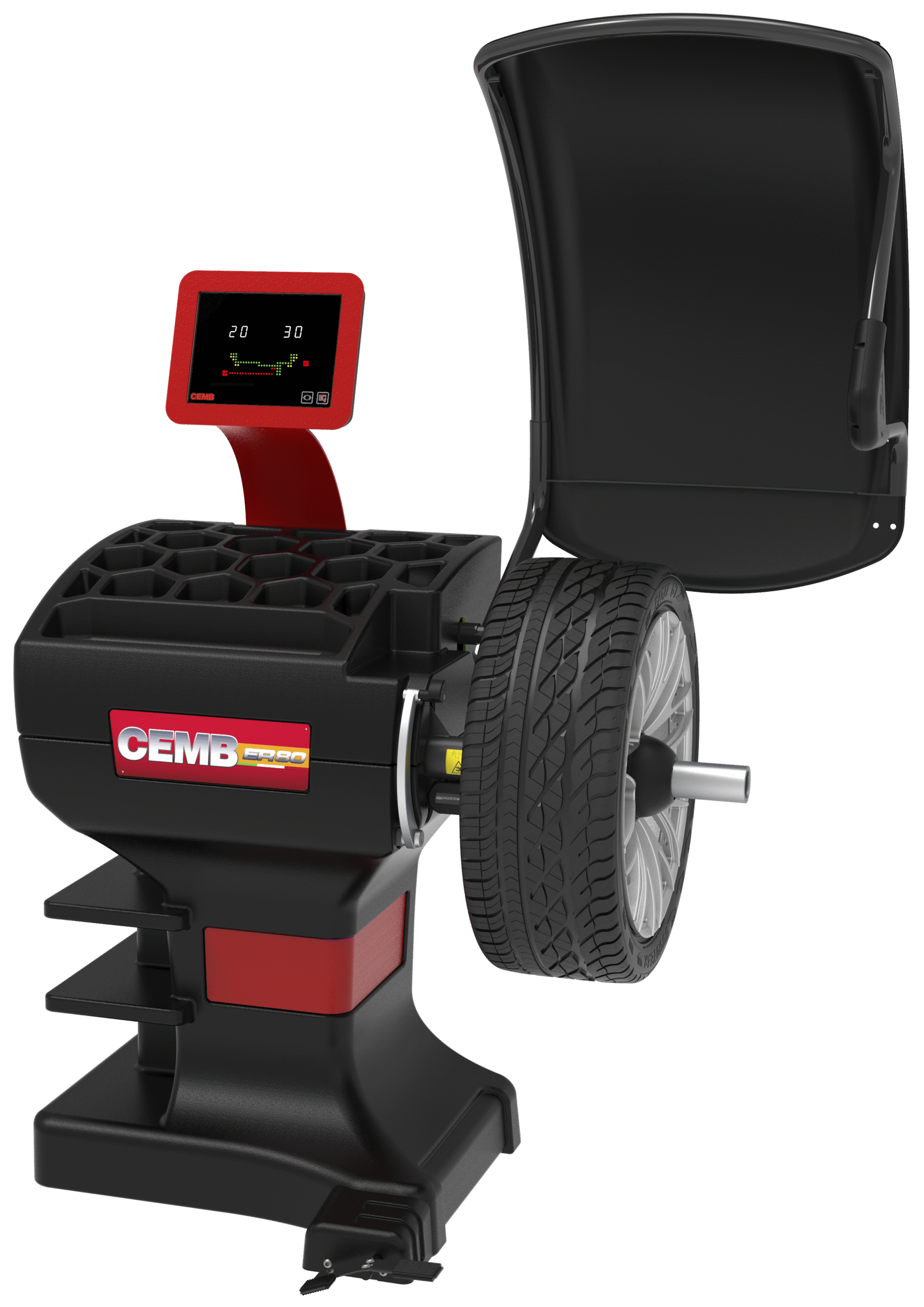 Puuteekraani ja kiirkinnitusega rattabalansipink CEMB ER80SE