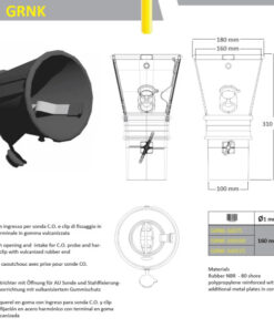 Kummist voolikuotsik klambri ja sulgklapiga